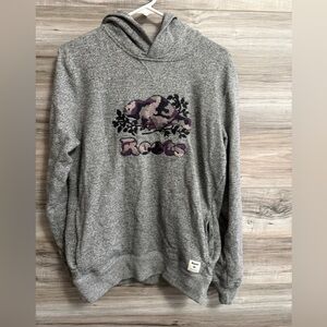 Roots Long Sleeve Gray Hoodie